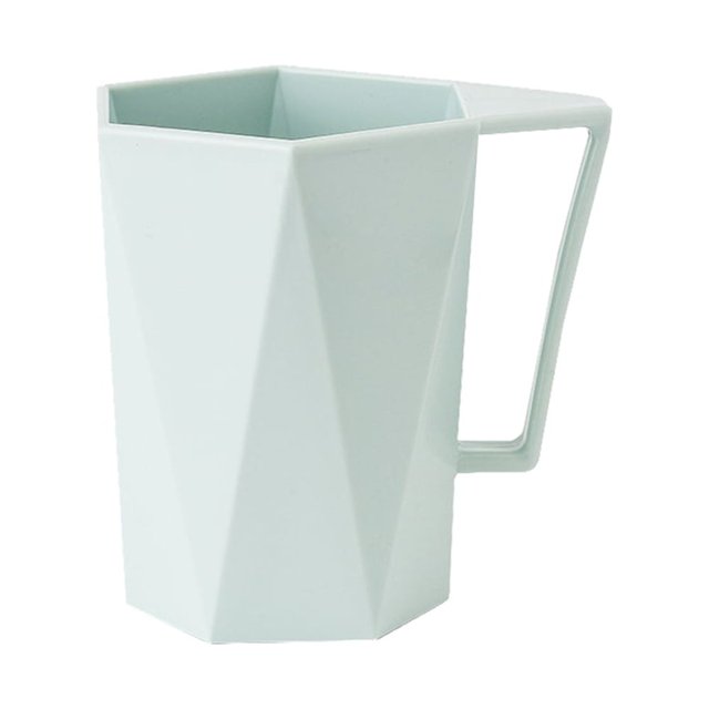 1 Pce Tasse Originale Personnalité Lait Jus Citron Tasse Café Thé Réutilisable en Plastique (Vert Menthe)