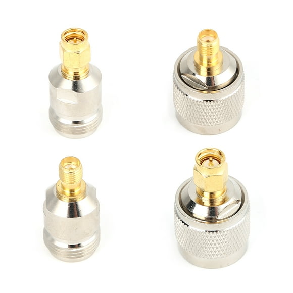 Juego de 4 piezas de conector macho hembra N JK de 50 ohmios a conector macho hembra JK SMA