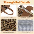 thumbnail image 4 of Dog Bones and Dog Footprints Insulated Lunch Bag for Women & Adults,Large Portable Soft Cooler Lunch Bag,Thermal Food Storage Tote with Pearl Cotton,8.66L,8.75x5.75x9.5 Inch, 4 of 6