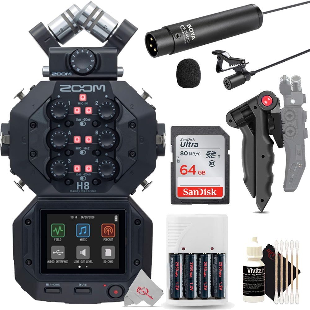 Zoom H8 8-Input / 12-Track Digital Handy Audio Recorder with Mic 