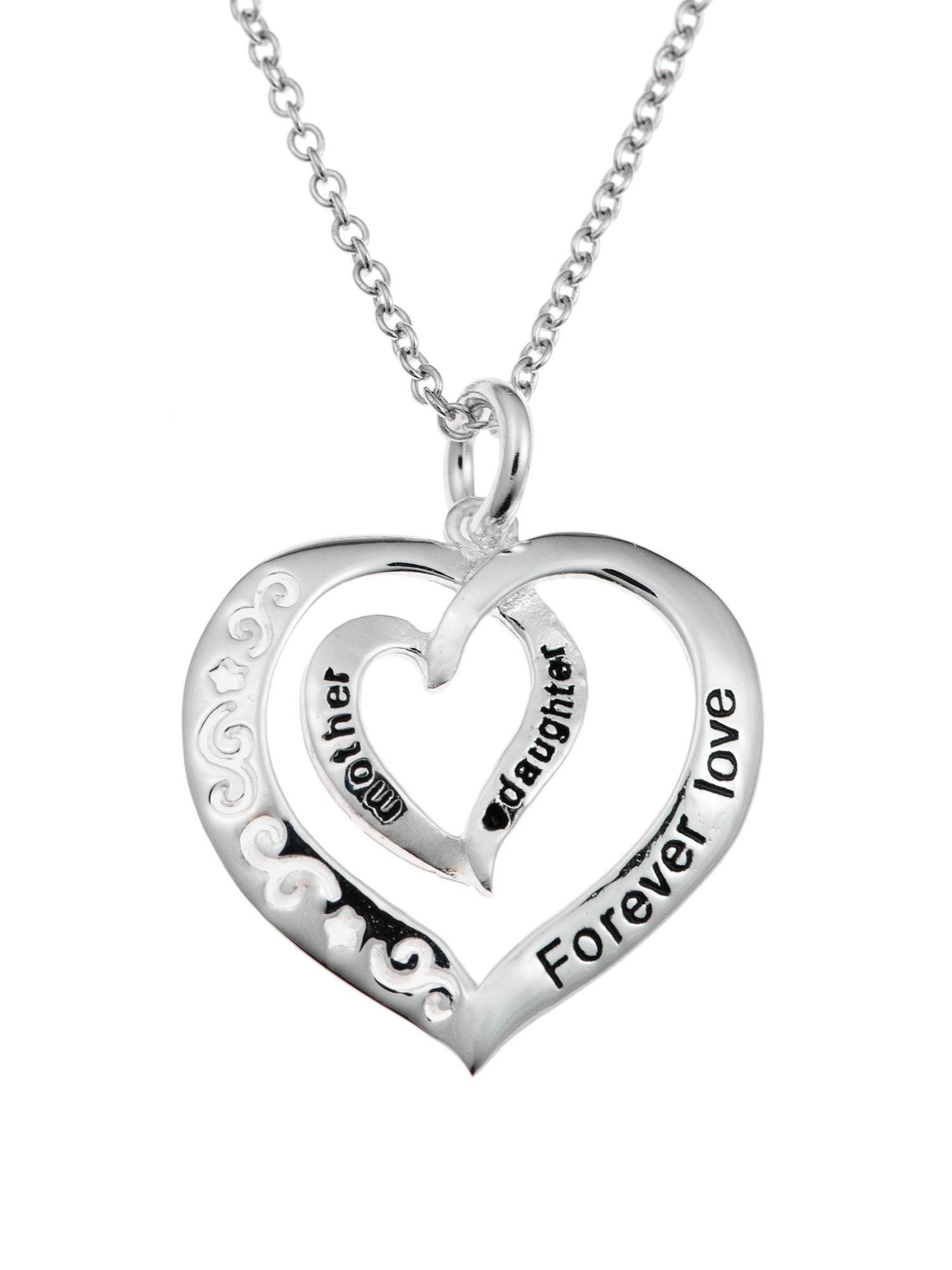 Love Birds Kissing in Heart 925 Sterling Silver Charm Pendant Necklace 16" 18" 
