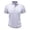 White, variant on Mens Short Sleeve Golf Shirts Muscle Fit Quick Dry 3 Button Collared Athletic Performance T-Shirts Contrast Stitching Summer Workout Tops Father's Day Gift