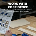 thumbnail image 2 of Kreg Woodworking Kit Step Stool - Easy Assembly Small Wooden Step Stool with 2 Driver Bits - Easy Woodworking Kit - Great Gift or Craft Project, 2 of 7