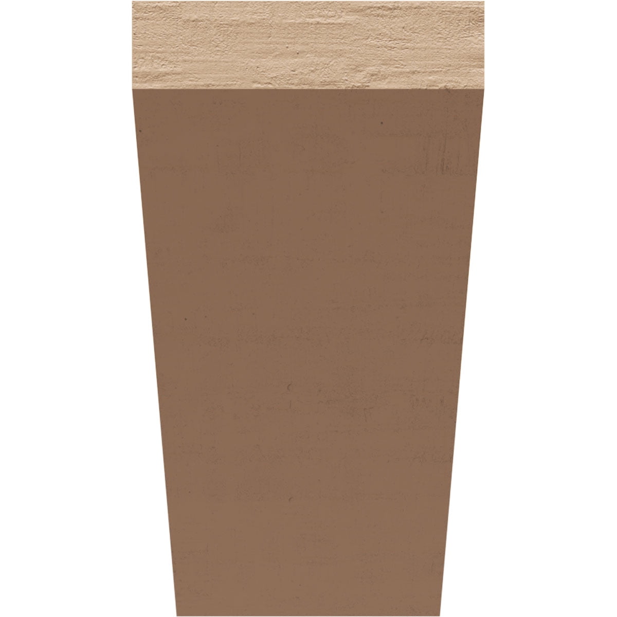 2"W x 4"D x 4"H Classic Concord Rough Cedar Woodgrain TimberThane Corbel, Primed Tan