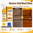 thumbnail image 2 of Natural Beeswax Wood Polish Spray, 120ML Wood Furniture Polish & Restorer for Cabinets, Tables, Chairs and Hardwood Floors, Spray & Wipe Shine, Helps Reduce Minor Scuffs, Non-Greasy Wood Care, 2 of 6
