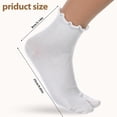 thumbnail image 2 of Tabi Socks, 4 Pairs Cotton Split Toe Socks Elastic Flip Flop Sock for Women Men Unisex(Black, Grey), 2 of 7