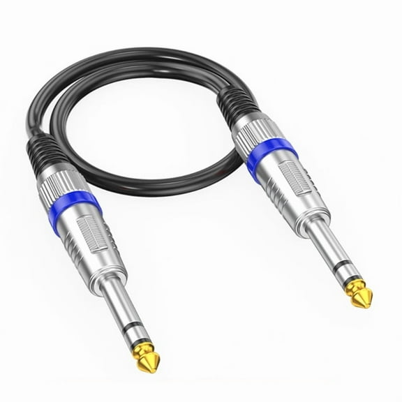 Professional 6.35mm Male to Male Stereo Audio Cable Amplifier Guitar Connection Cord for Amplifiers, Mixers, Guitars