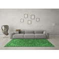thumbnail image 3 of Ahgly Company Indoor Round Medallion Emerald Green Traditional Area Rugs, 6' Round, 3 of 4