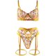 thumbnail image 4 of XmhyTop Conjuntos de Lencería, Ligueros para Mujer Sexy Tanga, para Uso Íntimo, Talla XL, Color Amarillo, 4 of 5