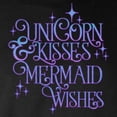 thumbnail image 3 of CafePress - UNICORN KISSES And MERMAID WISHES Long Sleeve T Sh - Long Sleeve Dark T-Shirt, 3 of 4