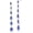 Blue, variant on CZ Linear Drop Dangle Earrings for Women Sterling Silver Multi Teardrop Cubic Zirconia Long Bridal Wedding Prom Party Bride Bridesmaids Jewelry Gift