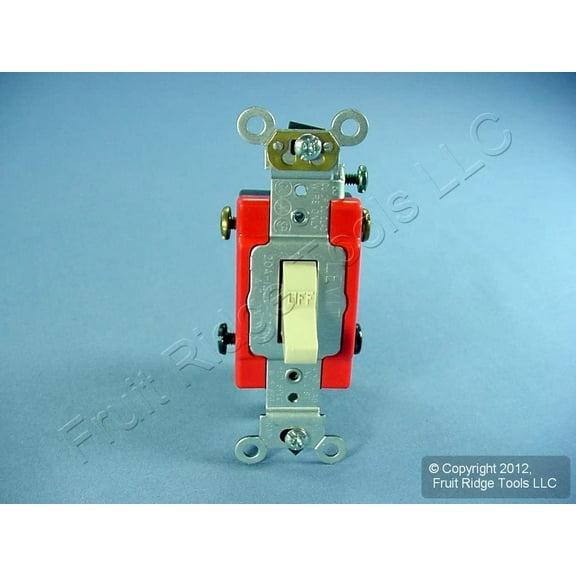 Leviton 1122-2I 20 Amp Double-Pole Toggle Switch Industrial - Ivory