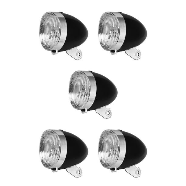Soidarity Vintage LED bicicleta faro montaña impermeable ciclismo cabeza luz noche seguridad lámpara exterior negro sin visera Preto Sem Viseira 5piezas Soidarity CBP224288