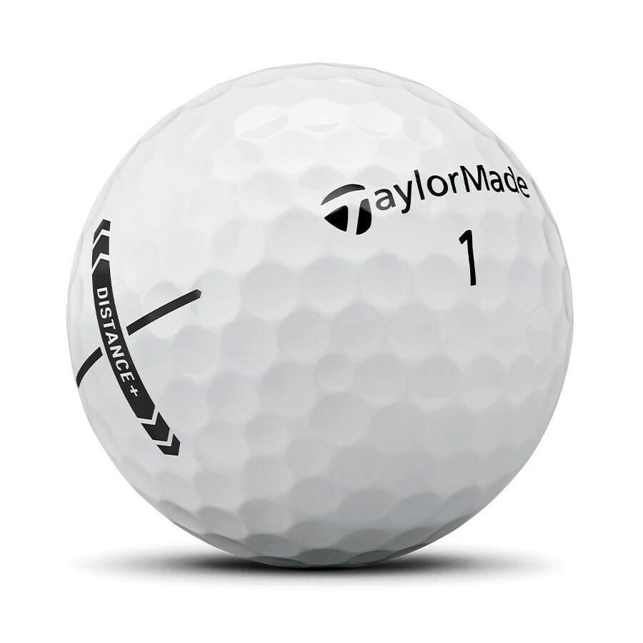 TaylorMade Distance Plus Golf Balls 12pk, White