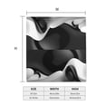 thumbnail image 4 of Gukieu Black White Fluid Sculpture Print Magnetic Mailbox Cover, Sun-proof and Waterproof Home Yard Mailbox Cover-21x18 in, 4 of 8