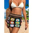 thumbnail image 6 of LMLYSoH Women Bikini Cover up Skirt Summer Crochet Floral Cutout Swimsuit Bottom Cover up for Beach Swimwear Bathing Suit, 6 of 8