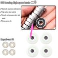 thumbnail image 4 of FYANER Light Up Inline Skate Wheels 4 Pack - Luminous Flash Inline Skates Replacement Wheel (Green, 80mm), 4 of 5