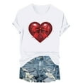 thumbnail image 3 of Nuoqisi T-Shirts Graphiques Mignons avec Nœud pour Femmes de la Saint-Valentin, T-Shirt Décontracté à Imprimé, Col Rond, T-Shirt d'Été à Manches Courtes, Hauts Tendance, T-Shirt Esthétique Chic, Hauts Tee Esthétiques, T-Shirt Rose avec Nœud, T-Shirt Girly, 3 of 6