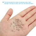 thumbnail image 4 of Unique Bargains 24Lbs Stainless Steel Fishing Snaps Swivels Clips Quick Change White 50 Pack, 4 of 6