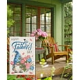 thumbnail image 3 of Rdsfhsp Happy Father's Day Garden Flags 12x18 Inch Double Sided, Gnome with Carnation Flowers Small Yard Flags, Gift for Daddy Dad Father Papa Grandfather Summer Farmhouse Patio Outdoor Decor, 3 of 5