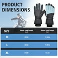 thumbnail image 7 of REDESS Winter Ski Gloves for Men and Women with Touchscreen,Black, 7 of 7