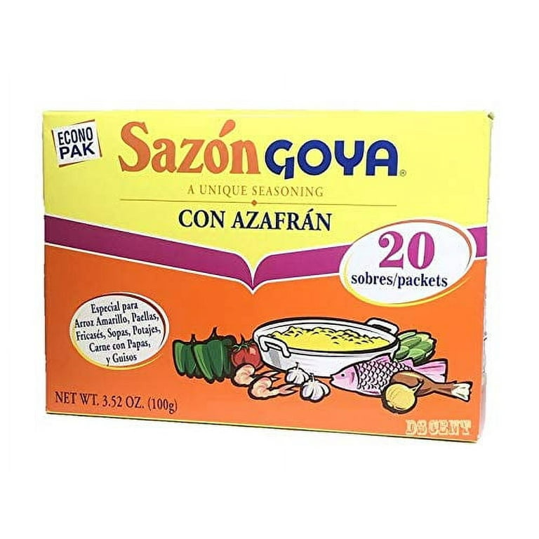 Sazon Goya Seasoning Econo Pak 8 TO 20 Packets 1/2/3 BOXES ALL