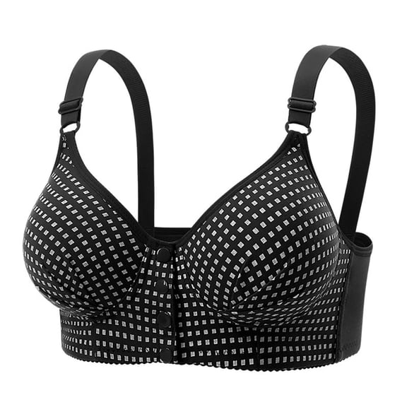 VFRGHD Bras For Women Front Closure Support Bra Wireless Comfort Bras Full Coverage Shaping Back Smoothing Posture Plus Size Bralette Versatile T-shirt Bra