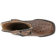 thumbnail image 5 of Roper Boys' Jed Faux Ostrich Western Boot Square Toe Brown 11  US, 5 of 8