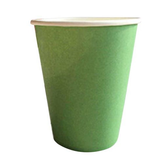Polka Dots Colours Birthday Party Tableware Catering Green 9oz 24 Paper CUPS 