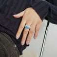 thumbnail image 4 of Xihbxyly Anillo de Acrílico Azul, Joya Colorida para Mujer, Estilo Playero, Antiestrés, Antiansiedad, Versátil para Uso Diario, Regalo Perfecto, Talla 5-11, 4 of 7