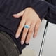thumbnail image 4 of Ganfancp Azul Acrílico Colorido Grueso con Niñas Señoras Playa Joyería Simpl-E Estilo Azul Luckys Ofertas Del Día Sólo En Línea 1X Anillo, 4 of 7