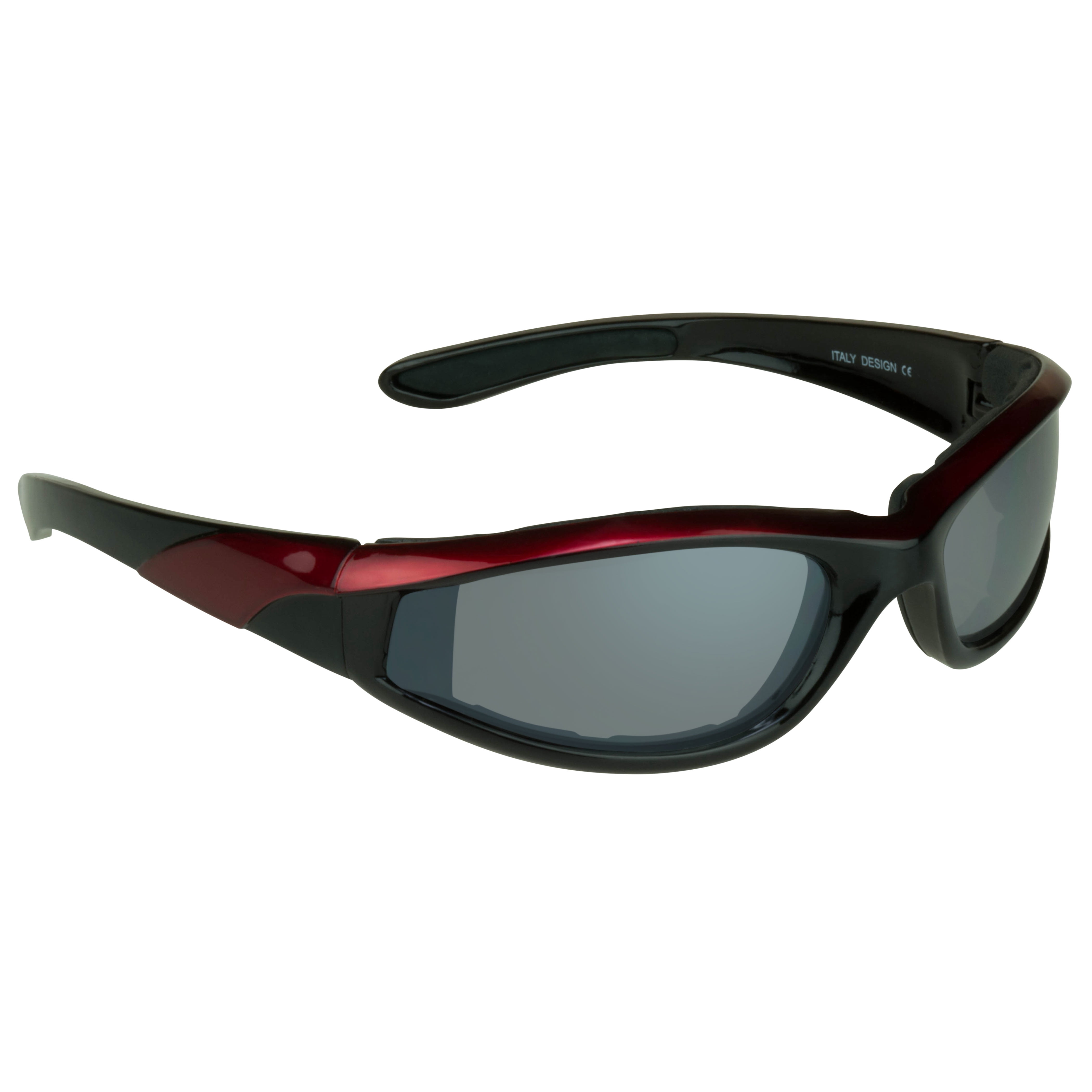 Bikershades Motorcycle Biker Riding Safety Sunglasses Red Men Women Gray 2 Pairs
