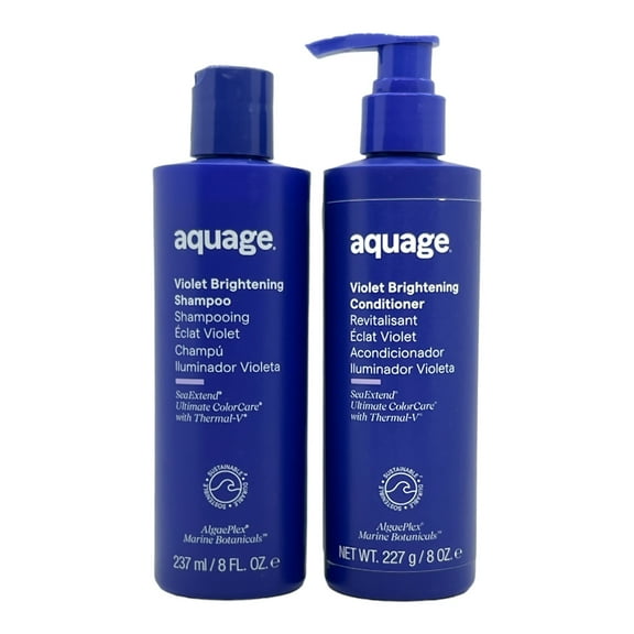 Aquage Violet Brightening Shampoo & Conditioner 8 Oz Set