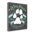 thumbnail image 2 of Tangletown Fine Art 'Paw  Prints' Textual  Art  on  Canvas, 2 of 2