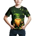 thumbnail image 2 of lnmuld Tops for St Patrick's Day Themed Short Sleeve Tee for Toddler Boys and Girls Comfortable Seasonal Kids Top Size:9-10 Years, 2 of 3