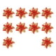 thumbnail image 4 of 10x simulación de flor de pascua Artificial, corona de flores navideñas, decoración navideña de flores artificiales para fiestas y vacaciones Rojo, 4 of 8