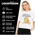 thumbnail image 4 of Garfield Have A Nice Day Women's Boxy Cropped T-Shirt Casual Graphic Tee, 4 of 6