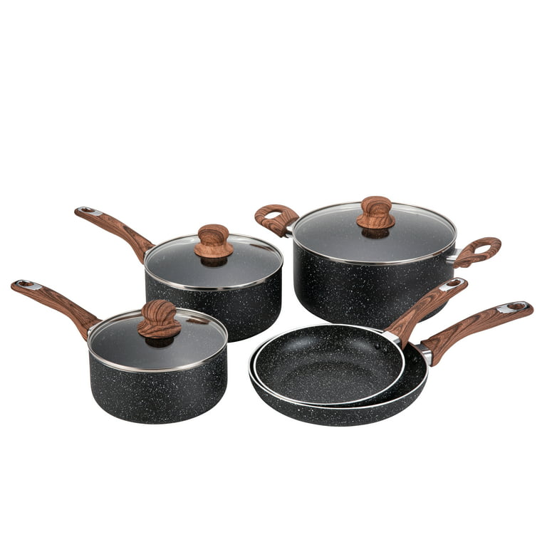 Mosta Aluminum Alloy Non-Stick Cookware Set Pots and Pans - 8-Piece Set Green