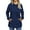 Blue, variant on TEMOFON Women V Neck Plaid Hoodies Womens Fashion Tops Pullover Oversized Hoodies Long Sleeve Drawstring Hoodies Loose Fit