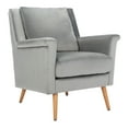 thumbnail image 3 of SAFAVIEH Astrid Mid-Century Modern Arm Chair, Stone Velvet, 3 of 7