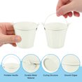 thumbnail image 3 of Uxcell 2.4"x2" Small Metal Buckets Mini Galvanized Bucket Colorful Easter Buckets Beige 8 Pcs, 3 of 6
