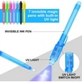 thumbnail image 2 of 14 Pieces UV Light Pen Reusable Invisible Writing Secret Pen Kids Party Favors, 2 of 6