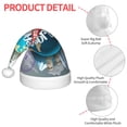 thumbnail image 4 of Honeii Travel Around The World Print Hat Santa Claus Hat For Xmas Party, Christmas Caps For Boys Girls Child,Christmas Beanie, 4 of 6