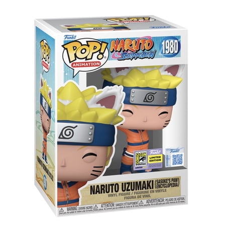 Funko Pop Vinyl Figure 1980 Naruto Uzumaki Sasuke's Paw Encyclopedia Limited Edition