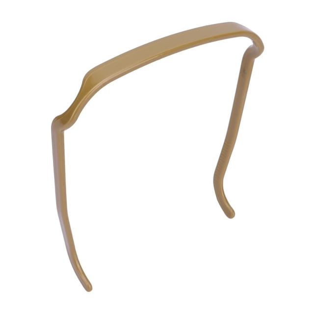 Banda para el cabello Aro de plástico Cómodo para largo y rizado Dorado grueso