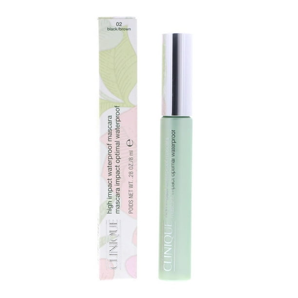 Clinique Clinique High Impact Waterproof Mascara No 02 Black Brown 0 28 Oz Walmart Com Walmart Com