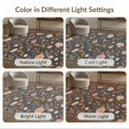 thumbnail image 7 of ODIKA 4'x6' Dark Floral Elegance Vintage Garden Washable Area Rug Intricate Blossom and Leaf Patterns for Classic for Dorm Room, Small Living Stain Resistant Low Profile, Easy Care, 7 of 7