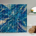 thumbnail image 6 of Marble Striped Shower Curtain for Bathroom Waterproof Screen with Hook White Gray Gold Black rative Accessories, 6 of 7