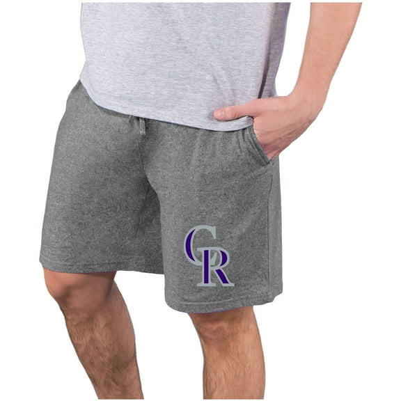 Men's Concepts Sport  Charcoal Colorado Rockies Quest Knit Jam Shorts