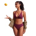 thumbnail image 3 of Bombacha de Bikini CRZ YOGA Cintura Media con Cobertura Completa Fucsia Talle S, 3 of 5